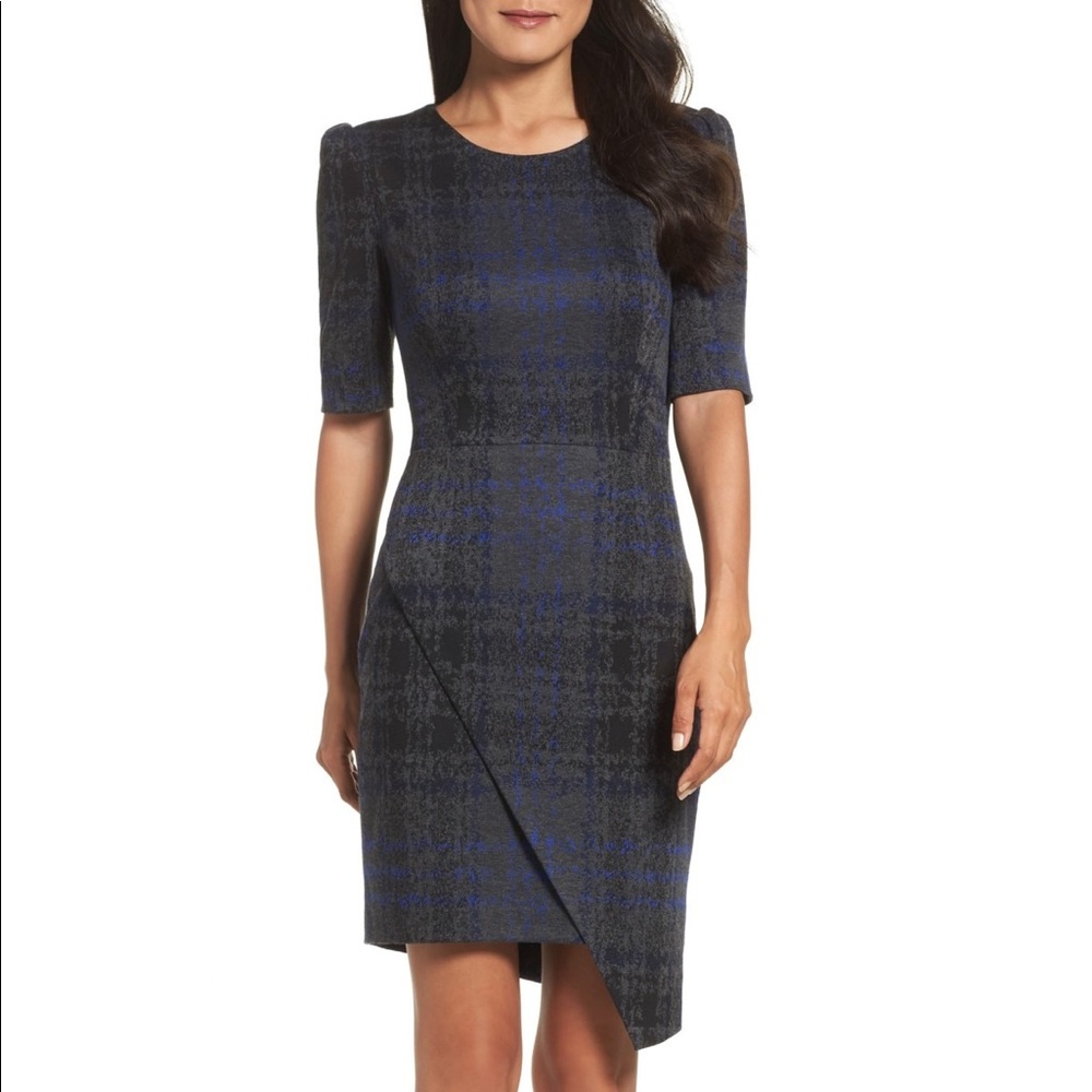 Betsey Johnson asymmetrical plaid dress